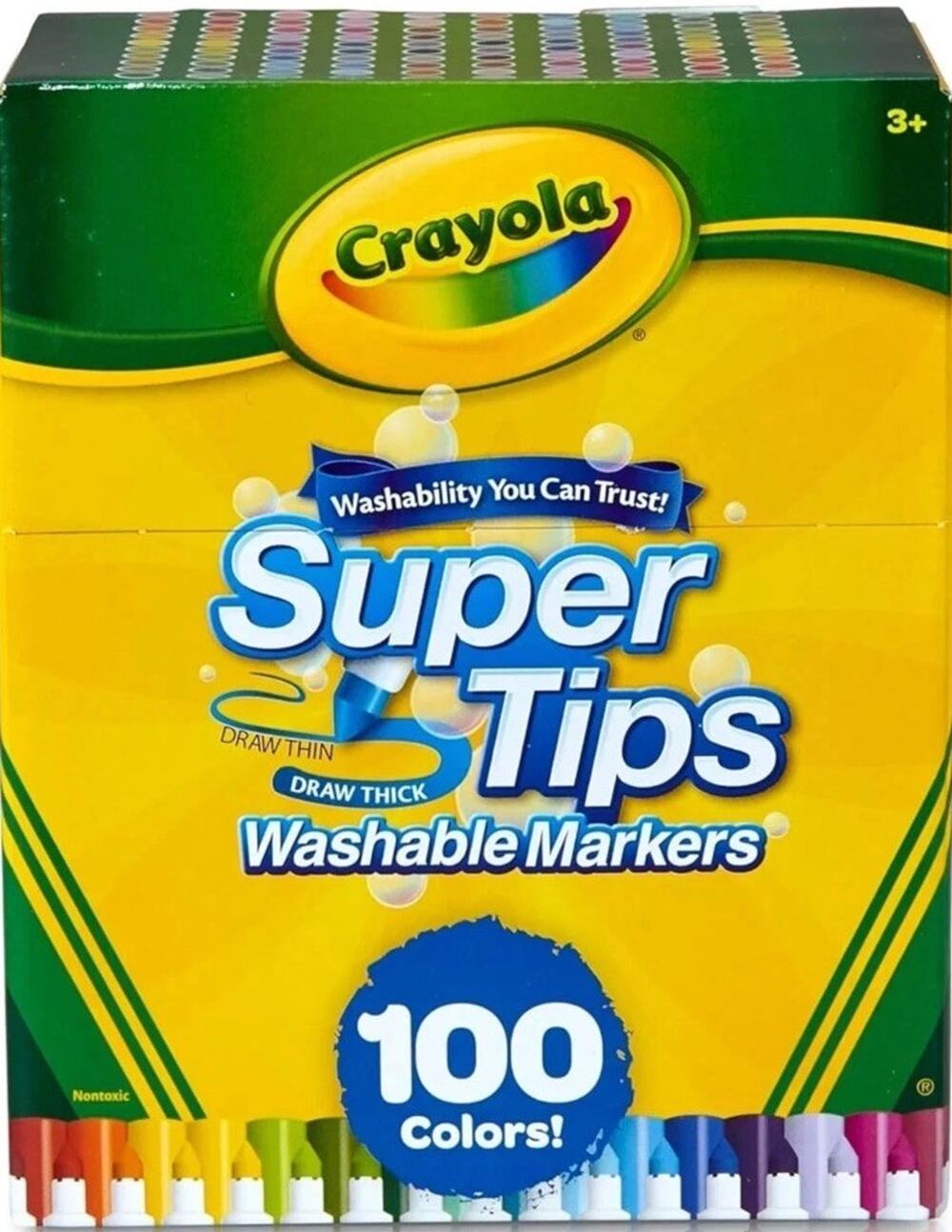 Crayola 100ct Super Tips Washable Markers